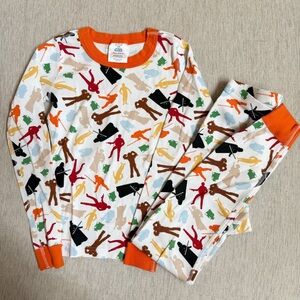 Hanna Andersson size 140 (10) long John pajamas Star Wars silhouette